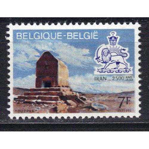 Belgique 1971 : 2500è Anniversaire De L'empire Perse : Tombeau Achéménide De Buzpar (Iran) - Timbre Neuf **