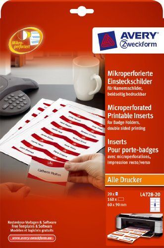 AVERY Zweckform ¿tiquettes, 90 x 60 mm, 190 g/m2, blanc