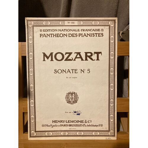 Sonate N° 5 En Sol Majeur