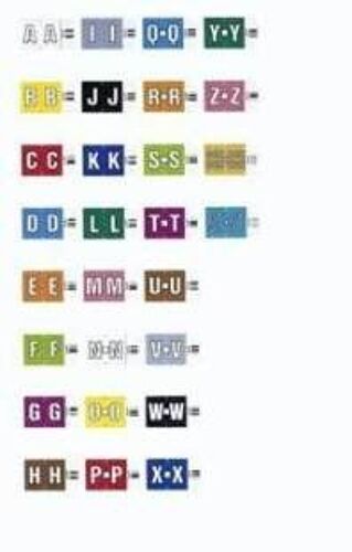 Leitz Onglet Alphab¿Tique "E" Sur Rouleau,Orange,Autocollant