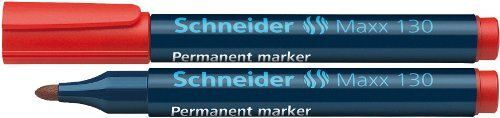 Schneider 130 Marqueur Permanent, Pointe Ogive, Rouge