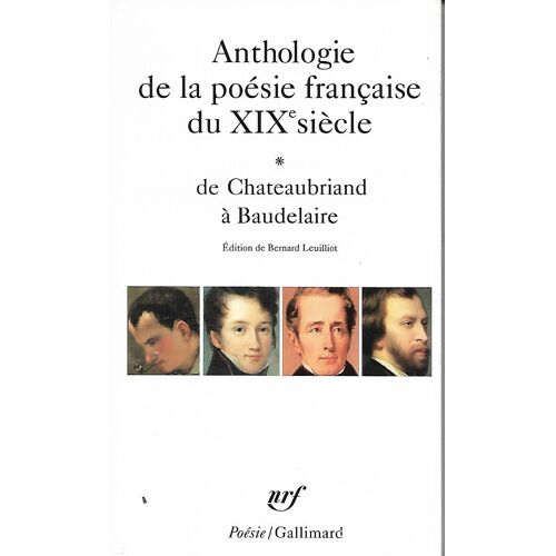 Anthologie De La Poésie Française Du Xix E Siècle Tome 1