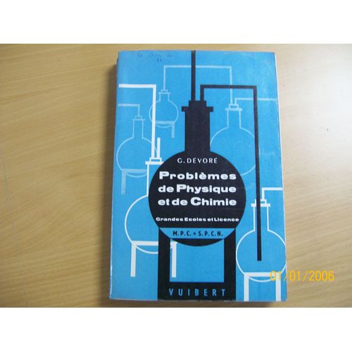 Problemes De Physique Et De Chimie Grandes Ecoles Et Licence M P C S P C N