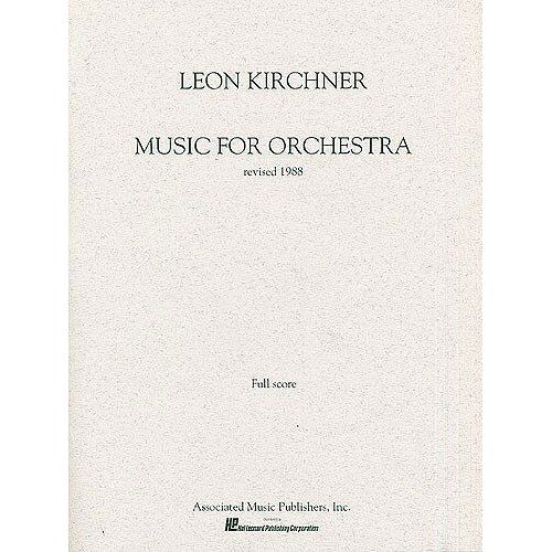 Music For Orchestra (1988 Revision): Full Score