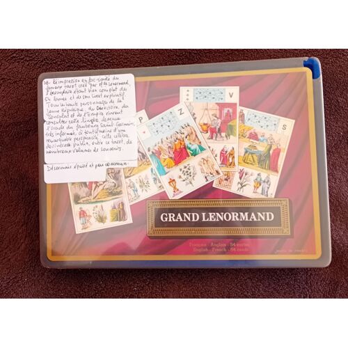 Grand Lenormand- 54 Cartes- Grimaud Cartomanche