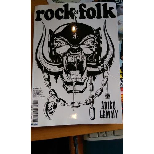 Rock & Folk Adieu Lemmy N° 582 Février 2016 Kilmister Motörhead Philippe Manoeuvre Musique Hard Scott Weiland Ac/Dc Simo Elvira Bruce Springteen The Zombies Tricky David Bowie Quentin Tarantino