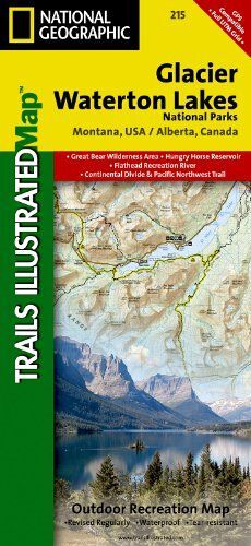 Glacier And Waterton Lakes National Parks Map