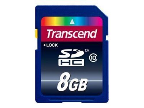 Transcend - Carte mémoire flash - 8 Go - Class 10 - SDHC - Frustration-Free Packaging