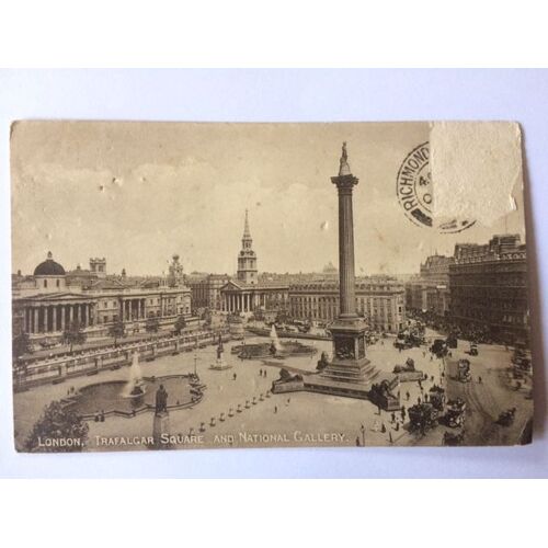 Cpa- Londres-Trafalgar Square- 1910