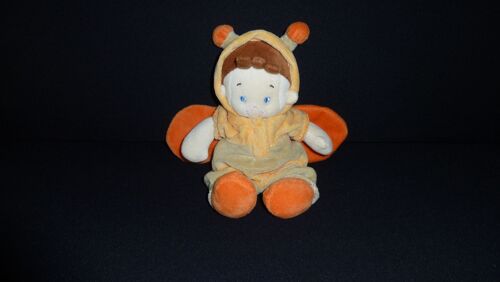 Doudou Poupee Garcon Deguise En Abeille Ou Papillon Fun Toys  1660496