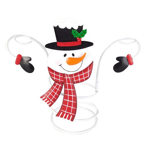 Porte-bouteilles de vin de vacances, 1 bouteille de vin et 2 verres, parfait pour la décoration de la maison, bonhomme de neige, cadeaux de noël