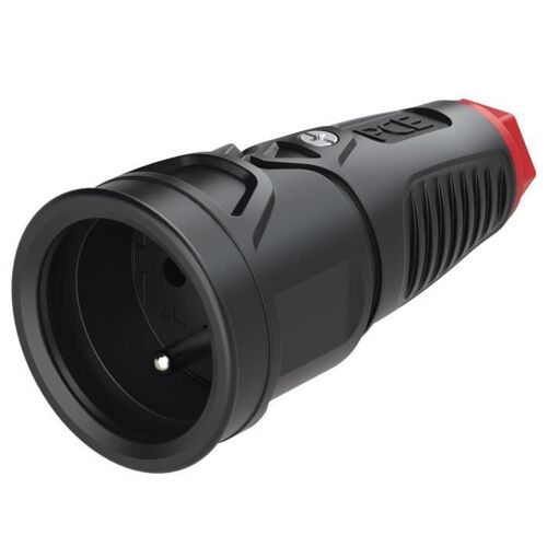 Prise portable monophasée - PCE - 16A - 2P+T - IP20 - Noir