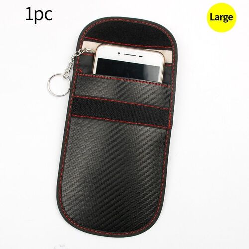 Large 1pc-1 Pièces Voiture Clé Sac Voitures Fob Signal Bloqueur Faraday Sacs Signal Blocage Sac Blindage Pochette Portefeuille Étui