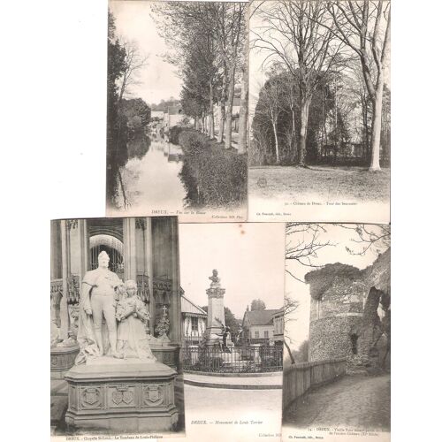 Lot De 5 Cartes Postales Dreux