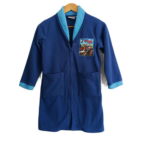 Peignoir Bleu Mario Kart. Victory Lane. Robe De Chambre. Nintendo. Polaire. 8 Ans