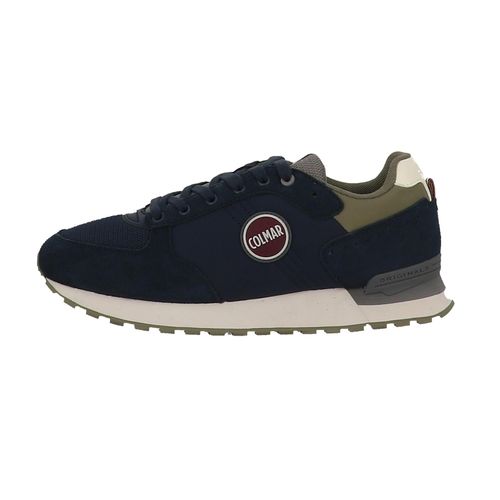 Chaussures Basses Cuir Ou Simili Colmar Travis Authentic Navysgraysmilitary Green Bleu Marine