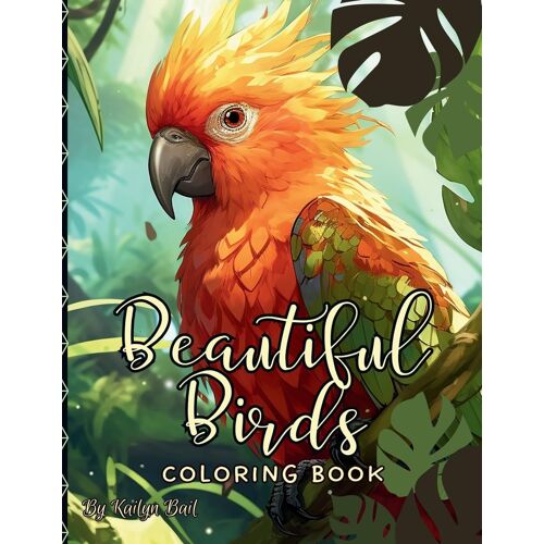 Beautiful Birds Realistic Coloring Book