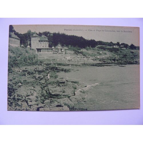 Carte Postale Ancienne De Pornic, Côte Et Plage De Gourmalon, Vers La Birochére. Non Écrite