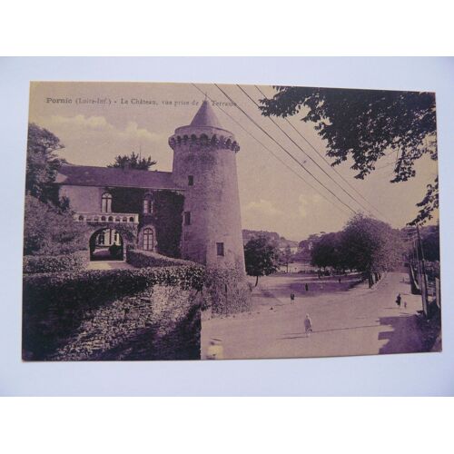 Carte Postale Ancienne De Pornic (Loire Inférieure),Le Chateau, Vue Prise De La Terrasse. Non Écrite
