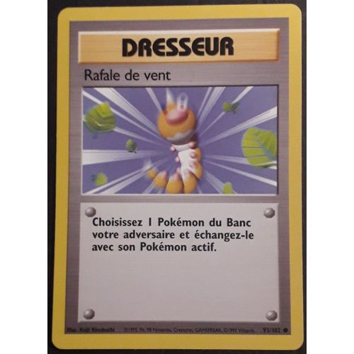 Carte Pokémon - Dresseur / Rafale De Vent 93/102 - Set De Base Wizards (Fr)