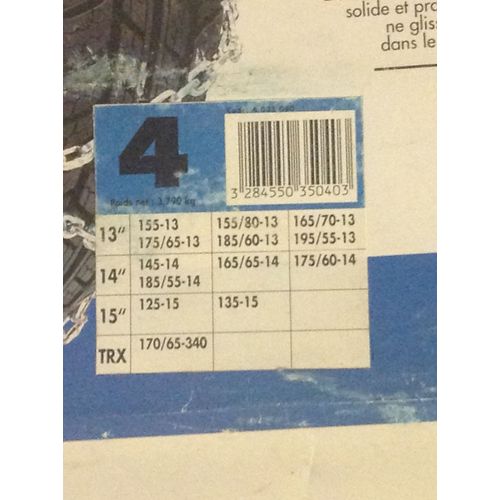 Chaînes Neige Top Chrono 3500