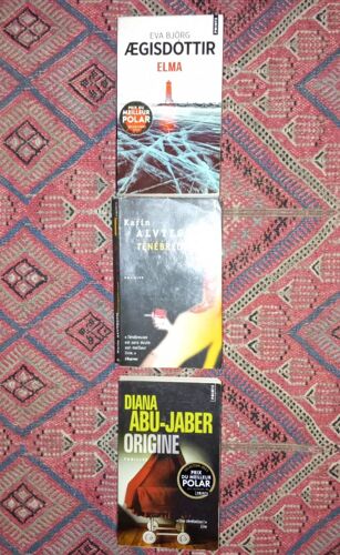 Lot De 3 Thrillers Littérature Étrangère Ed. Points : Karin Alvtegen, Ténébreuse +Diana Abu-Jaber, Origine+ Eva Björg, Aegisdóttir, Elma. Tbe.