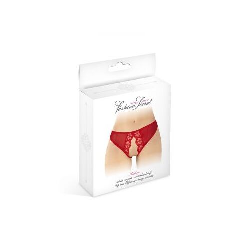 Culotte Rouge Ouverte Ambre - Fashion Secret - Tu - Rouge