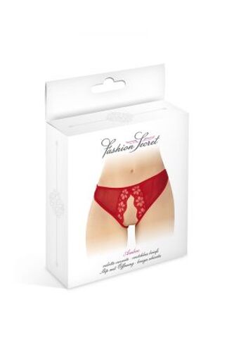 Culotte Rouge Ouverte Ambre - Fashion Secret - Tu - Rouge