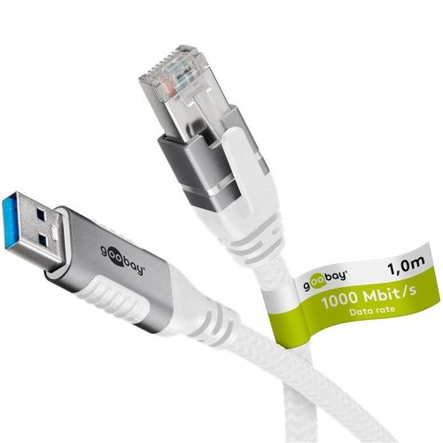 Goobay 74157 Câble De Réseau Blanc 1 M Cat6 F/utp (ftp)