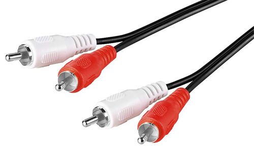 Goobay 50031 câble audio 10 m 2 x RCA Noir