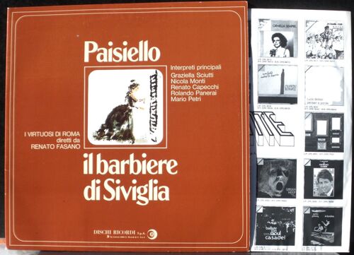 Paisiello Il Barbiere Di Siviglia R. Fasano G. Sciutti  Nicola Monti  R. Capecchi  R. Panerai... 62