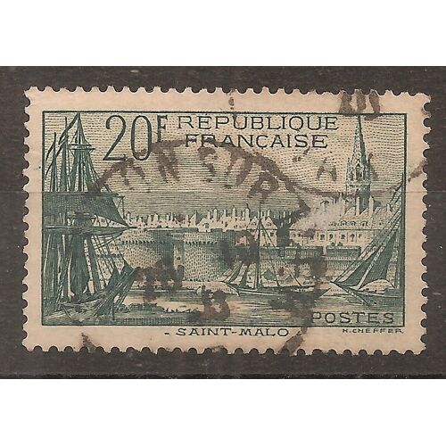 394 (1938) Port De Saint-Malo Oblitéré En Second Choix (Cote 21e) (9038)