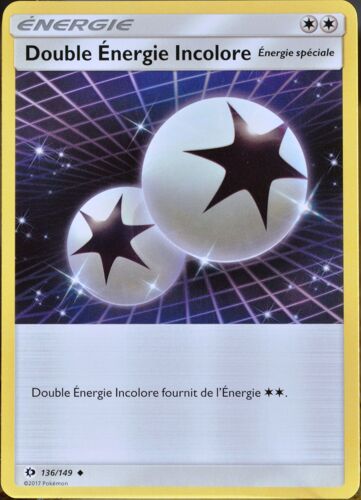 Carte Pokémon 136/149 Double Énergie Incolore Sm1 - Soleil Et Lune Neuf Fr