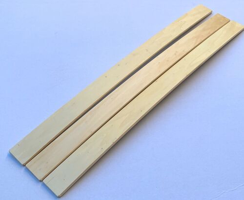 Lot De Trois Lattes De Sommier 68x5,3x0,8cm