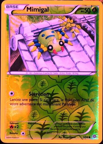 Carte Pokémon 5/98 Mimigal 50 Pv - Reverse Xy07 - Origines Antiques Neuf Fr