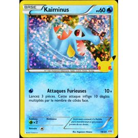 Carte Pokémon 18/25 Kaiminus Holo - 60 Pv Promo 25 Ans Neuf Fr