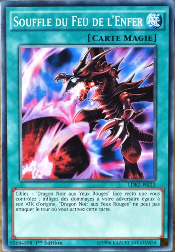 Carte Yu-Gi-Oh Ldk2-Frj23 Souffle Du Feu De L'enfer Commune Neuf Fr