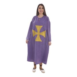 Déguisement Ou Tunique Violette Avec Croix Pour Femme