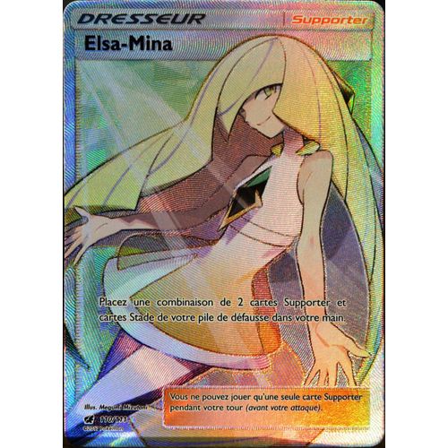 Carte Pokémon 110/111 Elsa-Mina  Sl4 - Soleil Et Lune - Invasion Carmin Neuf Fr
