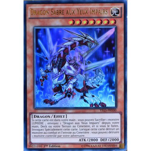 Carte Yu-Gi-Oh Ys15-Fry00 Dragon Sabre Aux Yeux Impairs (Odd-Eyes Saber Dragon) - Ultra Rare Neuf Fr