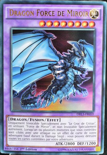 Carte Yu-Gi-Oh Drl3-Fr059 Dragon Force De Miroir (Mirror Force Dragon) - Ultra Rare Neuf Fr