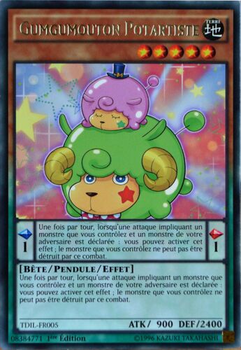 Carte Yu-Gi-Oh Tdil-Fr005 Gumgumouton Potartiste Rare Neuf Fr
