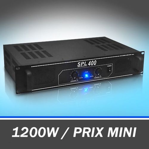 Skytec SPL400 Ampli DJ PA HiFi Stereo Home Cinema 1200W