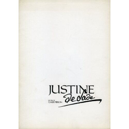Justine De Sade, Dossier De Presse, Claude Pierson, France Verdier, Franco Fantasia, Mauro Parenti