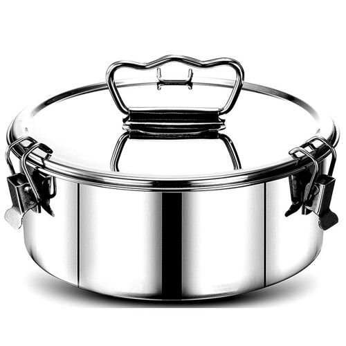 Moule À Flan En Acier Inoxydable Avec Couvercle Et Poignée Facile À Soulever, Accessoires Pour Cuisson 6, 8 Qt, Moule À Gâteau 2 Qt 9109-May14a21101