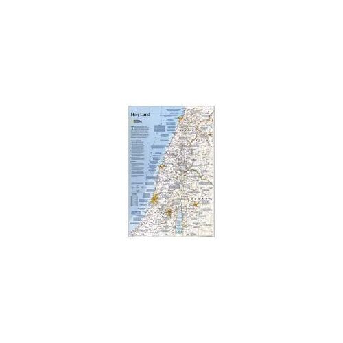 National Geographic Holy Land Wall Map - Classic (22.25 X 33 In)