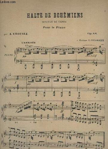 Halte De Bohemiens -  Morceau De Genre Pour Le Piano - Op.88.