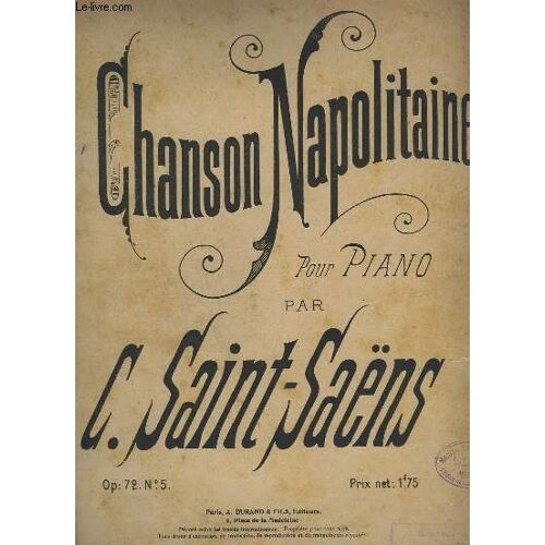 Chanson Napolitaine - Pour Piano -Op.72 N°5.