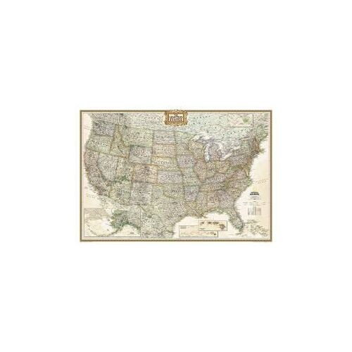 National Geographic United States Wall Map - Executive (43.5 X 30.5 In)