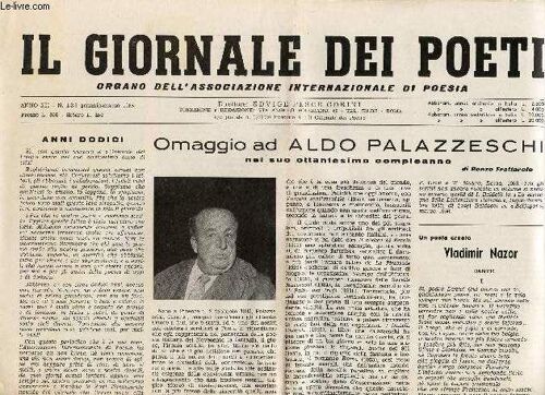 Il Giornale Dei Poeti, Anno Xii, N° 1-2-3, Gennaio-Marzo 1965, Organo Dell'associazione Internazionale Di Poesia